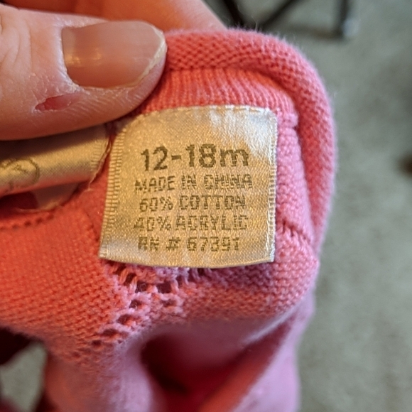 Koala Kids Pink Cardigan SZ 18 Months - Picture 9 of 10